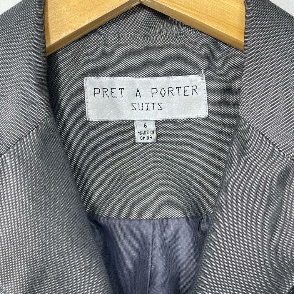 Pret A Porter Grey Button Up Jacket - Picture 6 of 13